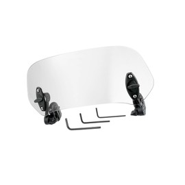 Partuto 28.5cm Motorcycle Windshield Motorcycle Wind Deflector Clear Lens Adjustable Clip Windshield Extension Universal Fit for Most Motorcycle Scooter Replacement