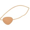 Eye flap with elastic band, sand-coloured, pack of 1