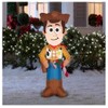 Gemmy Inflatable 3.5ft Airblown Woody with Candy Cane