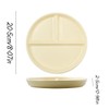 Hoshisea Divided Ceramic Dinner Plate, Split Diet Plate, Snack Plate,