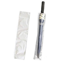 mollensiuer 100Pcs Clear Disposable Wet Umbrella Bags Replacement Long Bag Refills