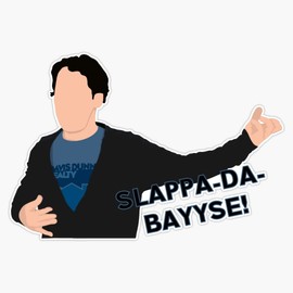 Paul Rudd, Slappa da bass Bumper Sticker Vinyl Decal 5 inches