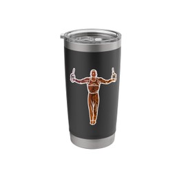 Cross Hanging Rings Gymnastics Gymnastics Fitness Motif Stainless Steel Insulated Tumbler
