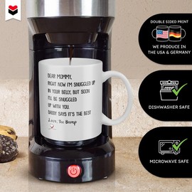 22Feels Cute Mom To Be Mug Expecting Mother Gift Soon Mommy Pregnancy Reveal Women Best Expectant Mama Mother's Day Present (11oz)