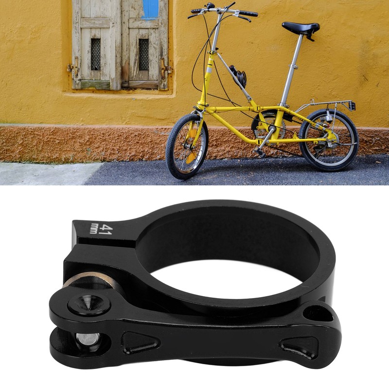 41mm Bike Seat Post Clamp CNC Aluminium Alloy Bicycle Quick