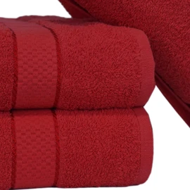 Casabella Pack of 2 Large Jumbo Bath Sheets 100% Egyptian Combed Cotton Big Beautiful Towels_Red_2pcs