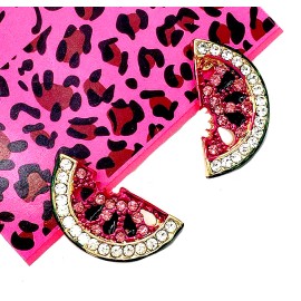 Betsey Johnson US Seller Betsey Johnson Crystal Watermelon Stud Earrings Fruit Summer
