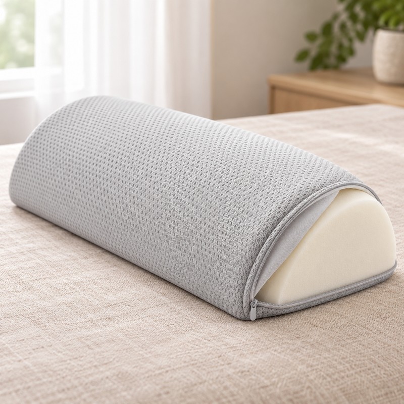 Memory Foam Lumbar Support Pillow for Reclining – Semi-Roll Back