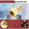 Kozelo Pack of 2 Brass Hose Barb Fittings Adapter Connector
