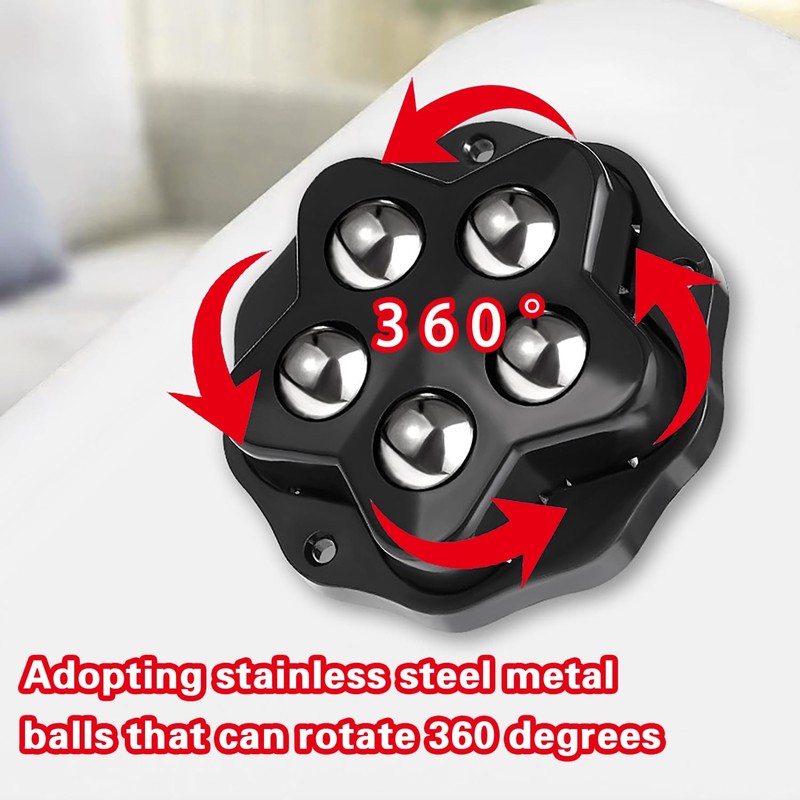 Bntyok Self Adhesive Caster Wheels - 8 PCS 360° Swivel