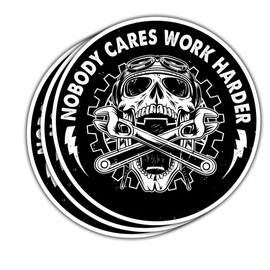 3 Pcs Nobody Cares Work Harder Sticker, Workout Gym Motivational Adulting is Hard Stickers, Sarcastic Work Stickers - Vinyl Stickers 3 Inches for Water Bottles Laptop Phone Car Hard Hat Helmet