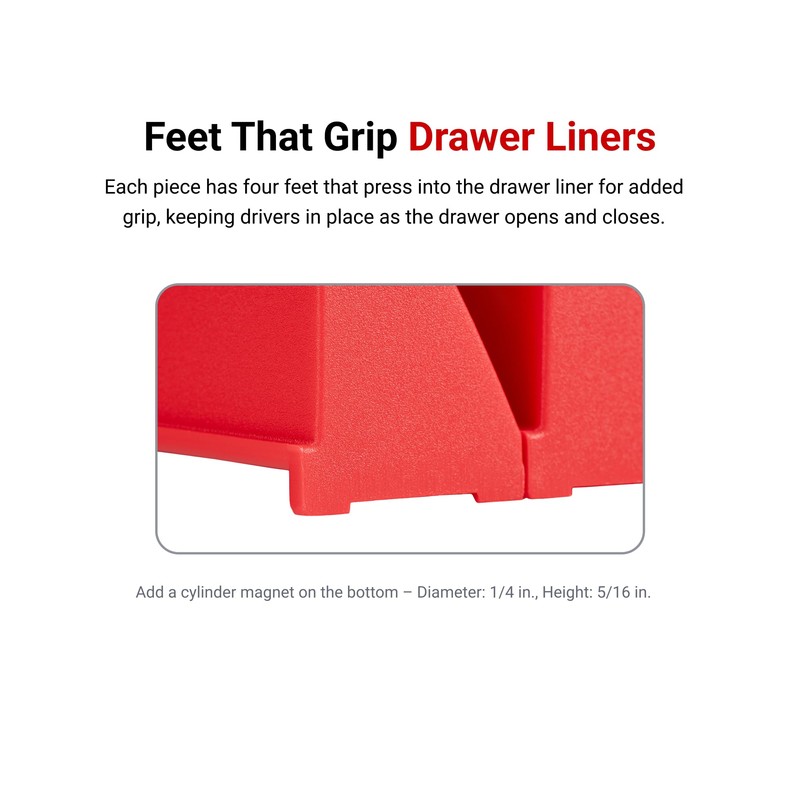 TEKTON 5-Tool Modular Driver Organizer Set (Black) | ODM91105 |