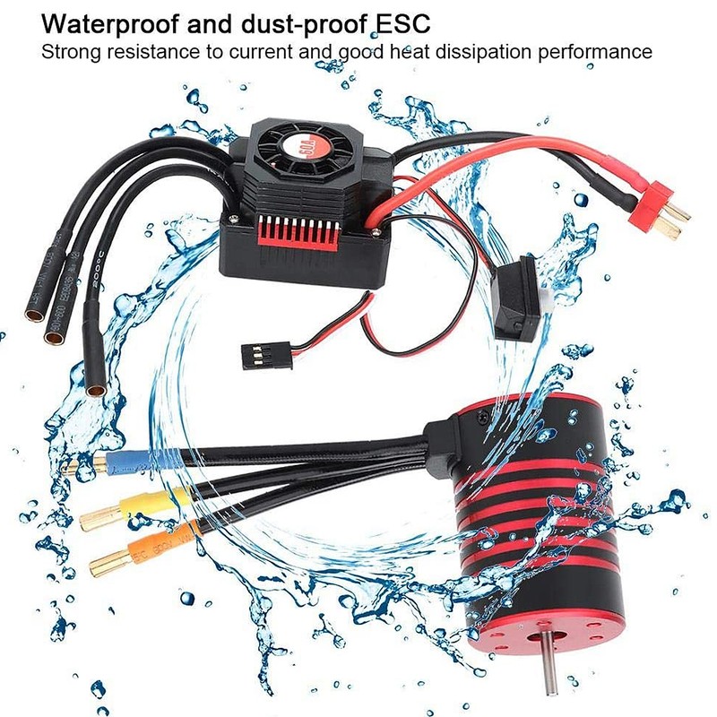 3650 4500KV Brushless Motor with 60A Electric Speed Controller Set
