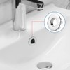 Jiakalamo Pack of 2 Sink Overflow Cover, Universal Sink Overflow