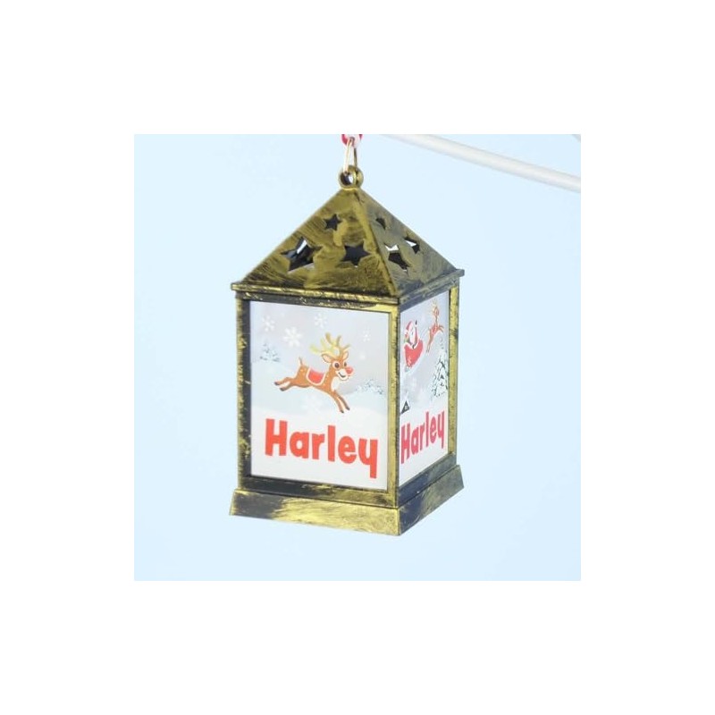 Mulberry Studios Starlight Lantern Christmas Tree Hanger Names H-M Harley
