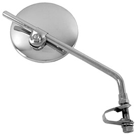 Emgo Universal Clamp-On Mirror - Round, for 7/8in. Bars Either 20-43000