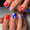 4th of July Press on Nails Extra Short Square OFDNE