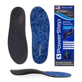 Powerstep Morton's Extension Carbon Fiber Orthotic Insole for Turf Toe, Foot Fractures, Hallux Rigidus & Bunions, Clinically Proven Arch Support, Unisex, Made in the USA (Men's 7-7.5 / Women's 9-9.5)