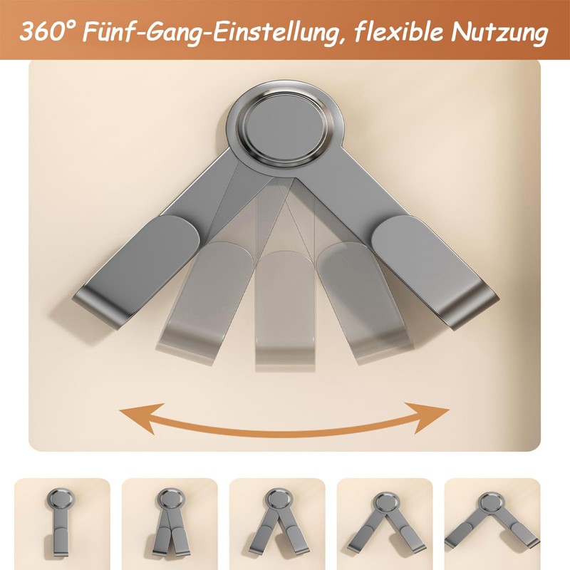 MFMYEE Rotating Pot Lid Holder with Suction Cup, Adjustable Wall