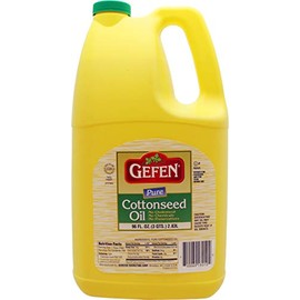 Gefen, Pure Cottonseed Oil, 96oz Easy Pour Bottle with Handle, Great for Frying Beignets, Certified Kosher