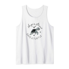 Skip a Straw save a Turtle - Save the Turtles Womens Tank Top
