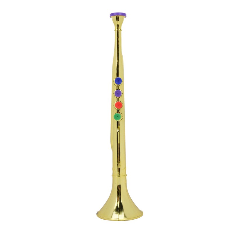Kid Trumpet Golden Coated Plastic Children Preschool Music Toy Gift