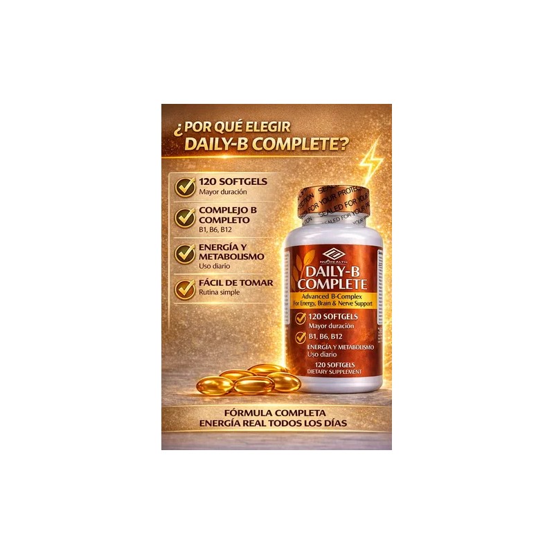 Complejo B Vit. B1 B6 B12 Energía Metabolismo Antiestrés 120