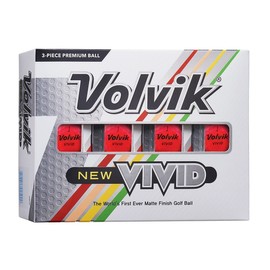 Volvik Vivid Golf Balls - Matte Pink, Dozen