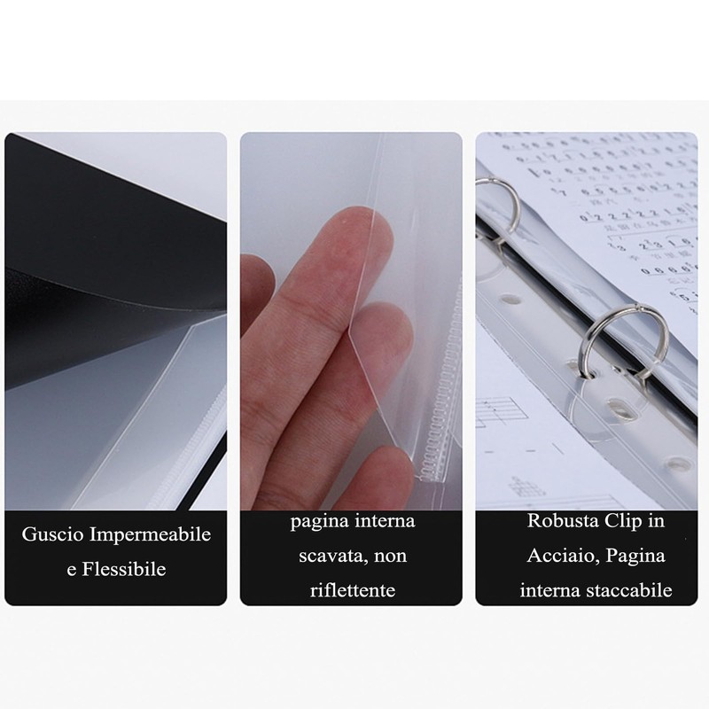 Tbest Musical Sheet Folder, Piano Note Folder, A4 Format Piano