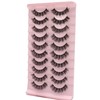 False Eyelashes Natural Lashes Mink Faux Russian Strip Lashes Fluffy