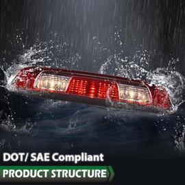 G-PLUS Third Brake Stop Light Cargo Lamp Compatible with 2015-2021 Chevy Silverado GMC Sierra 1500 2500 3500 84900397,2350916