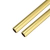 sourcing map Brass Round Tube Seamless Cable 300 mm Length
