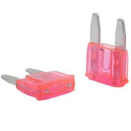 SeKi Mini Blade Fuse 4 A Pink Car Fuse 32 V/DC Blade Fuse Boat Trailer Truck Caravan Pack of 5