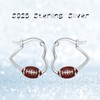 Sports Earrings 925 Sterling Silver Hypoallergenic Heart Ball Hoop Earrings