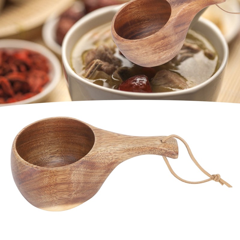 Wooden Coffee Cup 220ML Eco Friendly Portable Heat Insulation Coffee