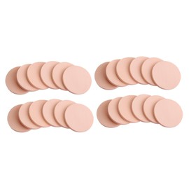 Healeved 48pcs Round Makeup Sponges for Wet and Dry Use Dual-sided Powder Puff for Liquid and Cream Foundation Soft and Elastic Makeup Tool Bag