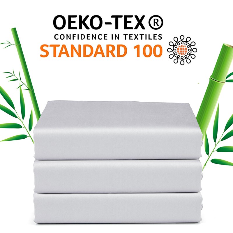 Bamboo Viscose Fitted Sheet 1 Pack Twin Size Only,400 Thread