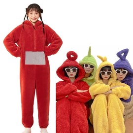 [GUUBX] Kigurumi Pajamas, Room Wear, Fluffy, Combined Pajamas, Sleepwear, Kigurumi, Fluffy Homewear, Loungewear, 4 Colors, Kigurumi, Cosplay, Couple Coordination, Unisex, Cosplay, Cold Protection
