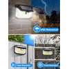LANSOW Solar Motion Lights Outdoor 6 Pack, 188 LED/3 Modes,