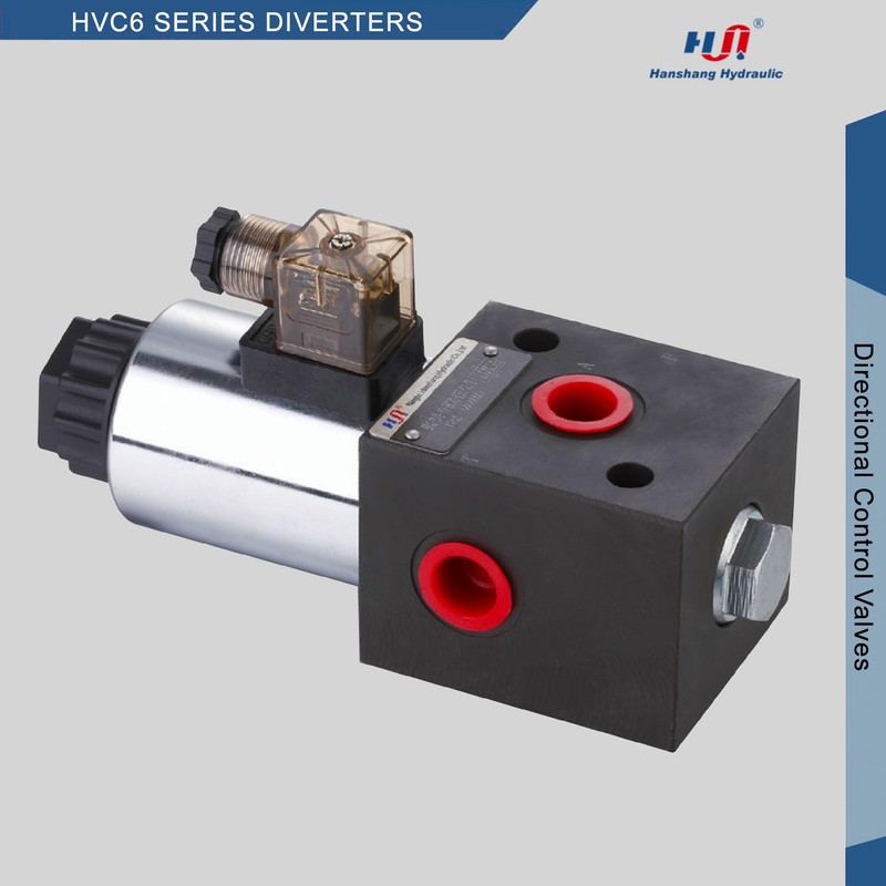 Hydraulic Solenoid Selector Diverter Valve for Directional Spool Flow Control