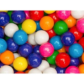 Bubble Chewing Gum Balls One Inch Gumballs Assorted Flavors 1 Pound Bag