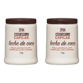 Mascarilla Capilar Coco Tratamiento Kolor Shot 1kg 2 Piezas