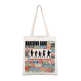 CMNIM Marching Band Gifts Makeup Bag Band Mom Gifts Band Instructor Gift for Music Teacher Musician Performance Gift (Marching Band TB)
