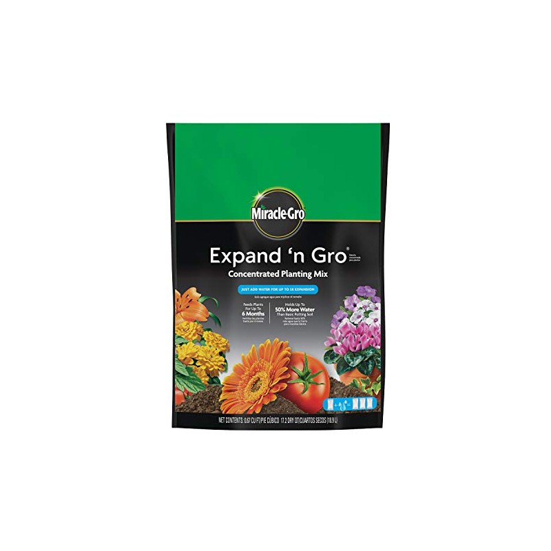 Miracle-Gro Expand 'n Gro Concentrated Planting Mix, Just Add Water