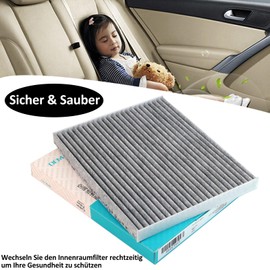 OEMASSIVE Cabin Air Filter for Hyundai i20 i30, Cabin Air Filter with Activated Carbon 97133-2H001 97133-2H001 CU24013 Replacement for KIA Ceed XCeed ProCeed