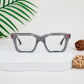 Zeelool Blue Light Glasses for Women Black Rectangle Eyeglasses Bluelight Blocking Chic Stylish Eyewear Glasses JGA694383-01B