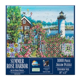 SUNSOUT INC - Summer Rose Harbor - 1000 pc Jigsaw Puzzle by Artist: Diane Phalen - MPN # 14641