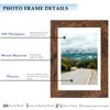 QOTIB 4x6 Picture Frame with 3.5x5 Mat Deep Brown, Display