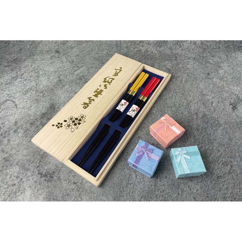 Premium Japanese Chopsticks Reusable 2prs Set [ Made in Japan