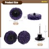 Mixiflor 11 Pcs 2" Sanding Discs, Quick Change Easy Strip
